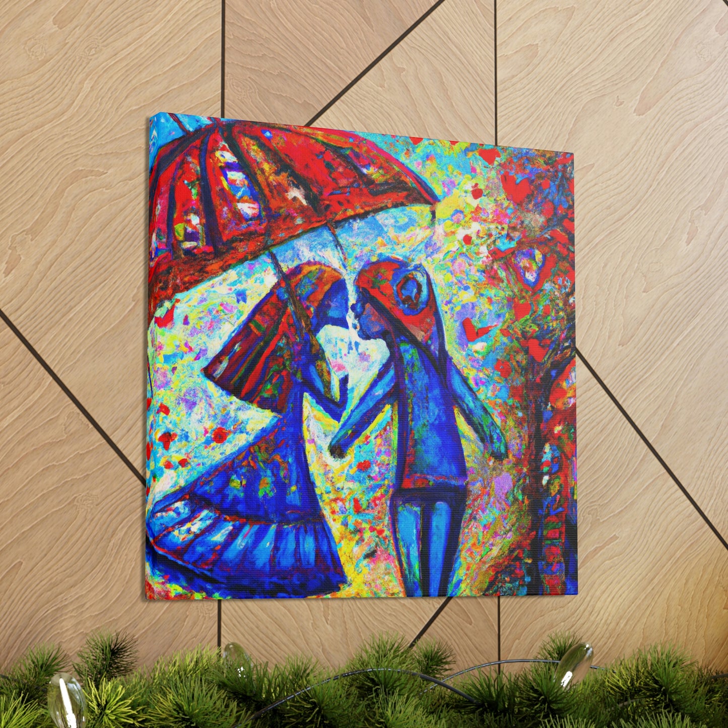 Love Under the Umbrella - Canvas