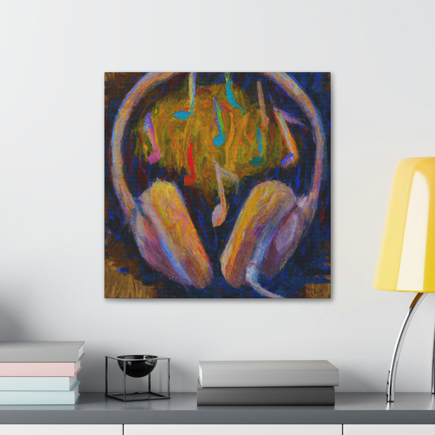 "Headphones in Dreamscape" - Canvas