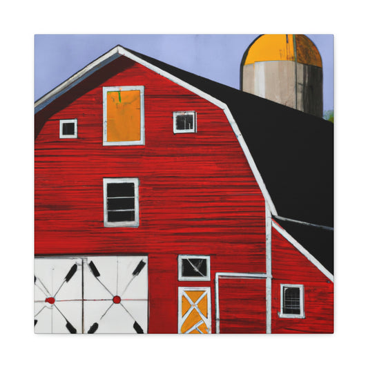 "Barn in the Art Deco" - Canvas