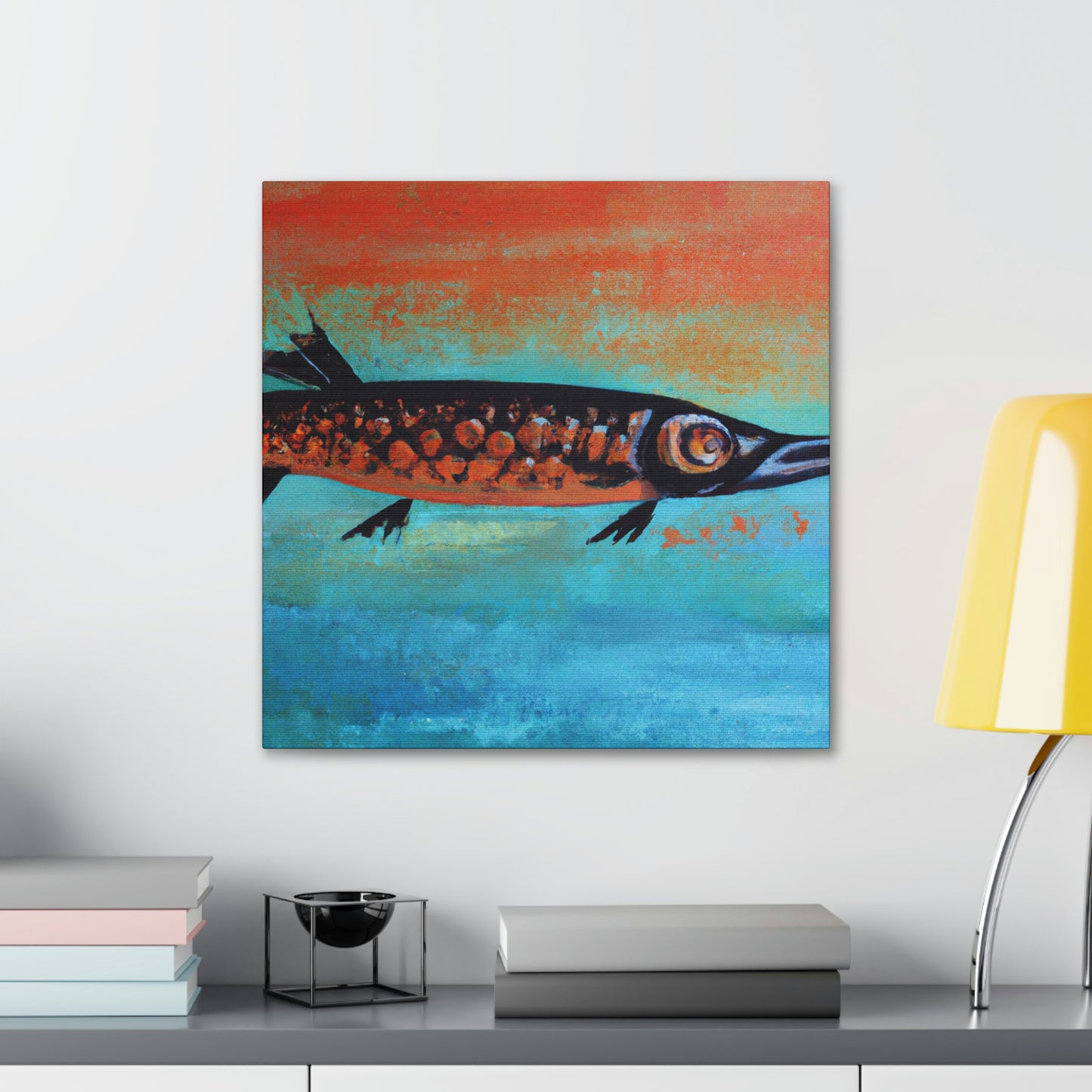 "Barracuda Abstractive Scene" - Canvas