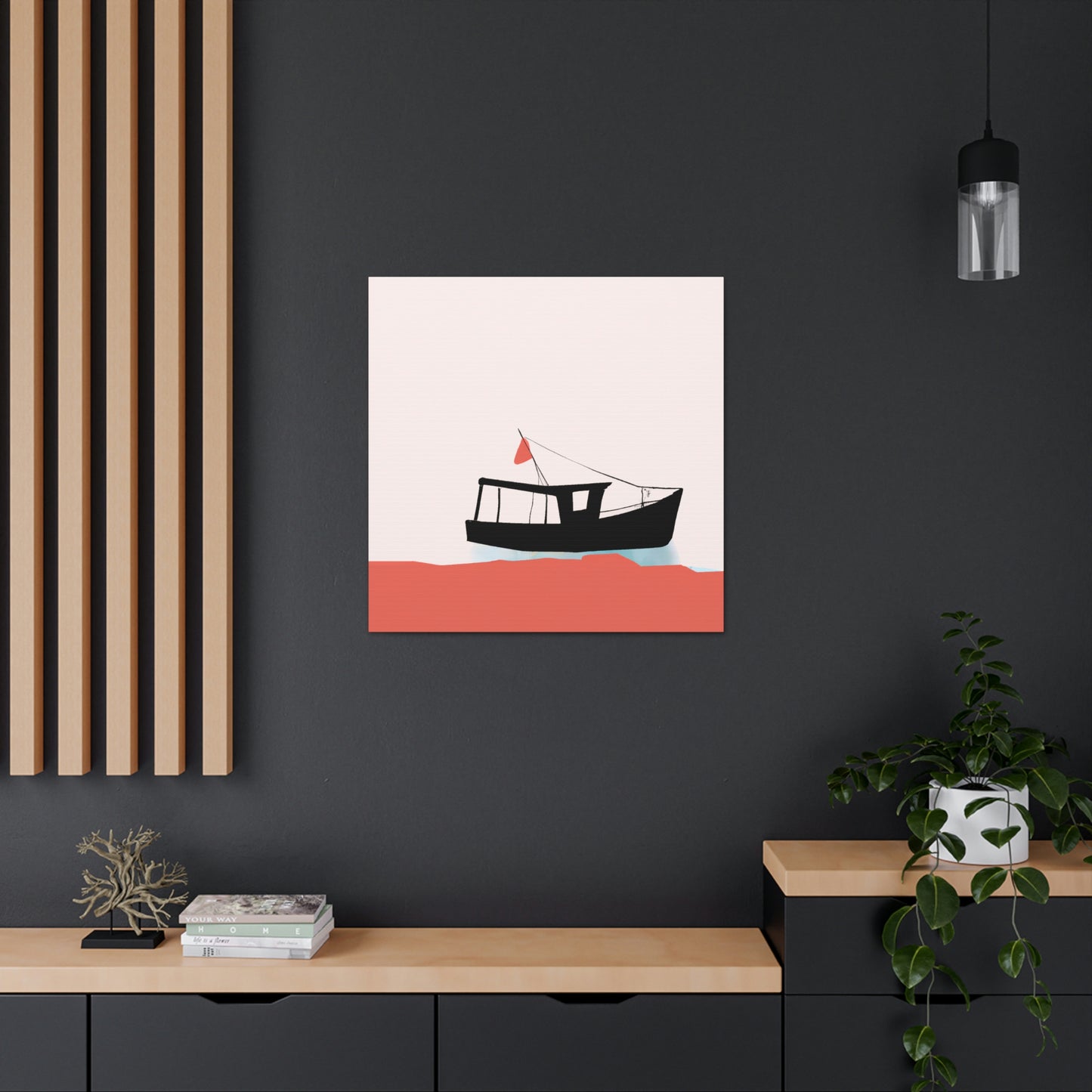 Fishing Boat Minimalism - Canvas