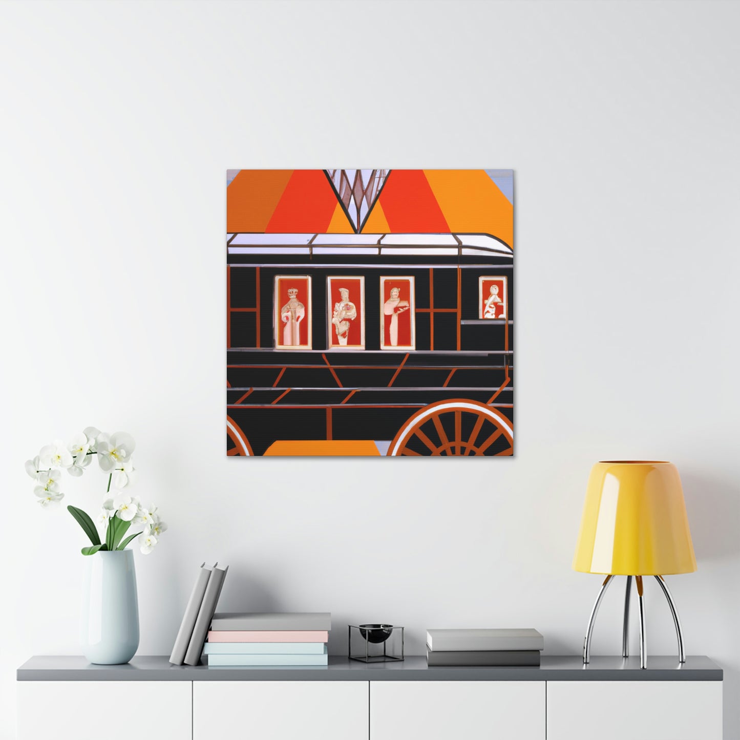 "Wheeling Art Deco Dream" - Canvas