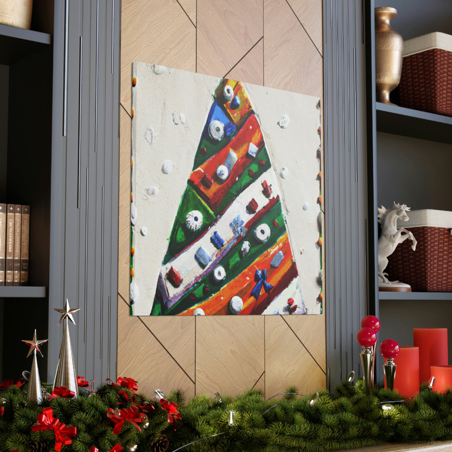 "Christmas Tree Fantasyland" - Canvas