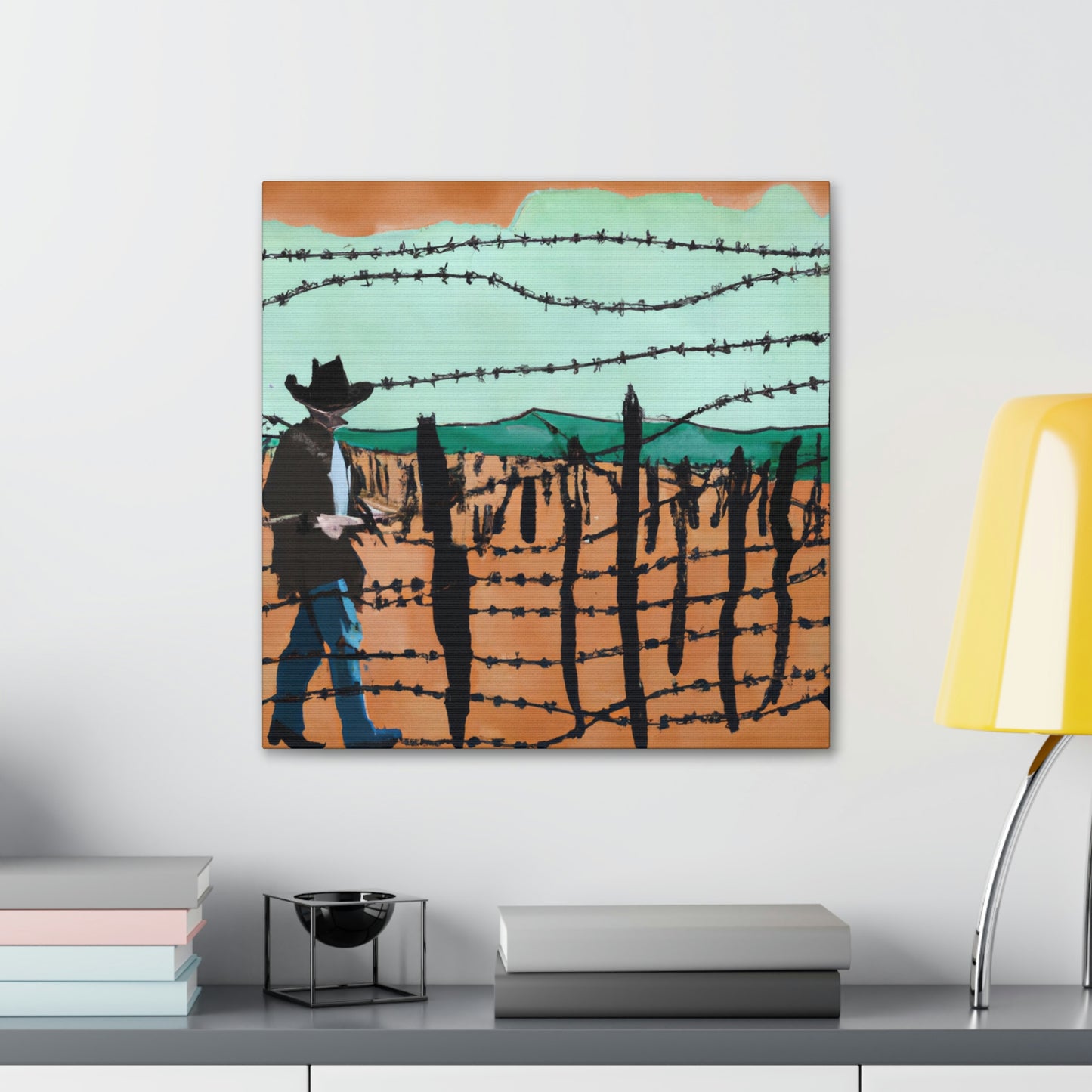 Barbed Wire Discourse. - Canvas