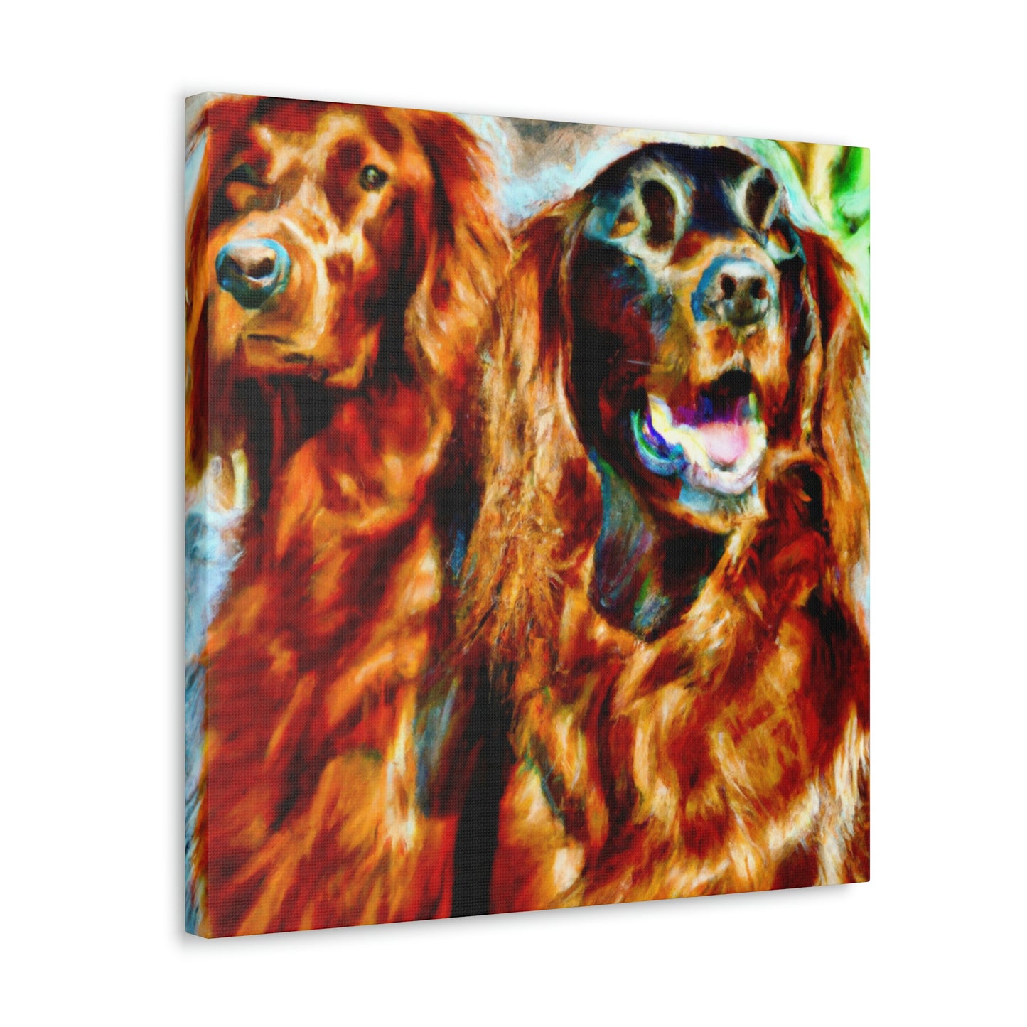 Irish Setter Symphony. - Canvas