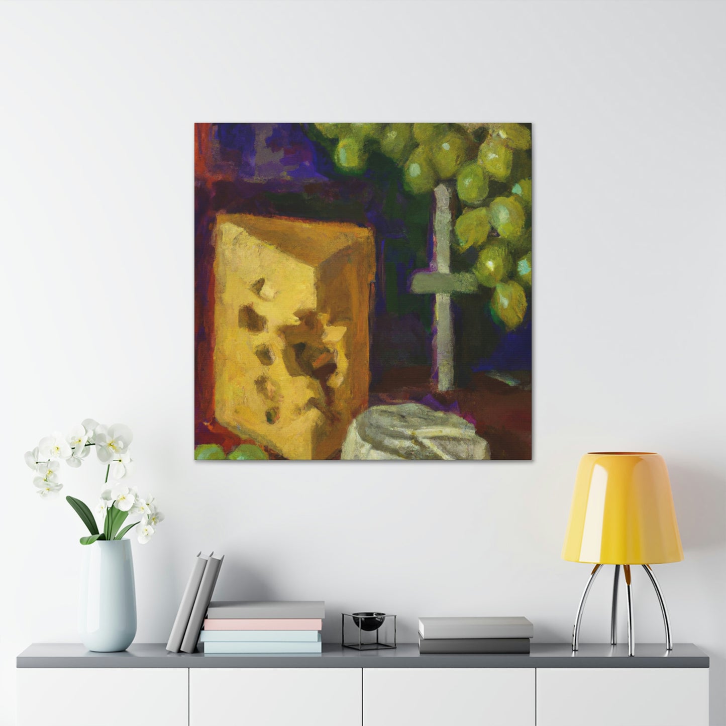 Cheese and Grapes Bliss - Canvas