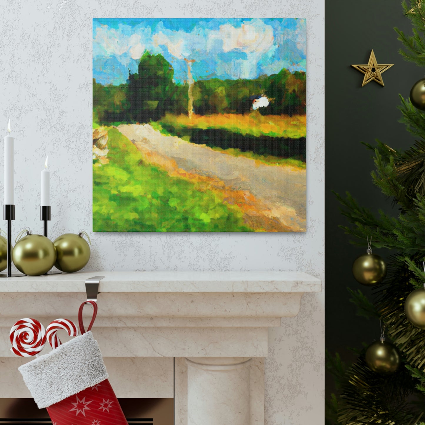 "Country Road Impressionism" - Canvas