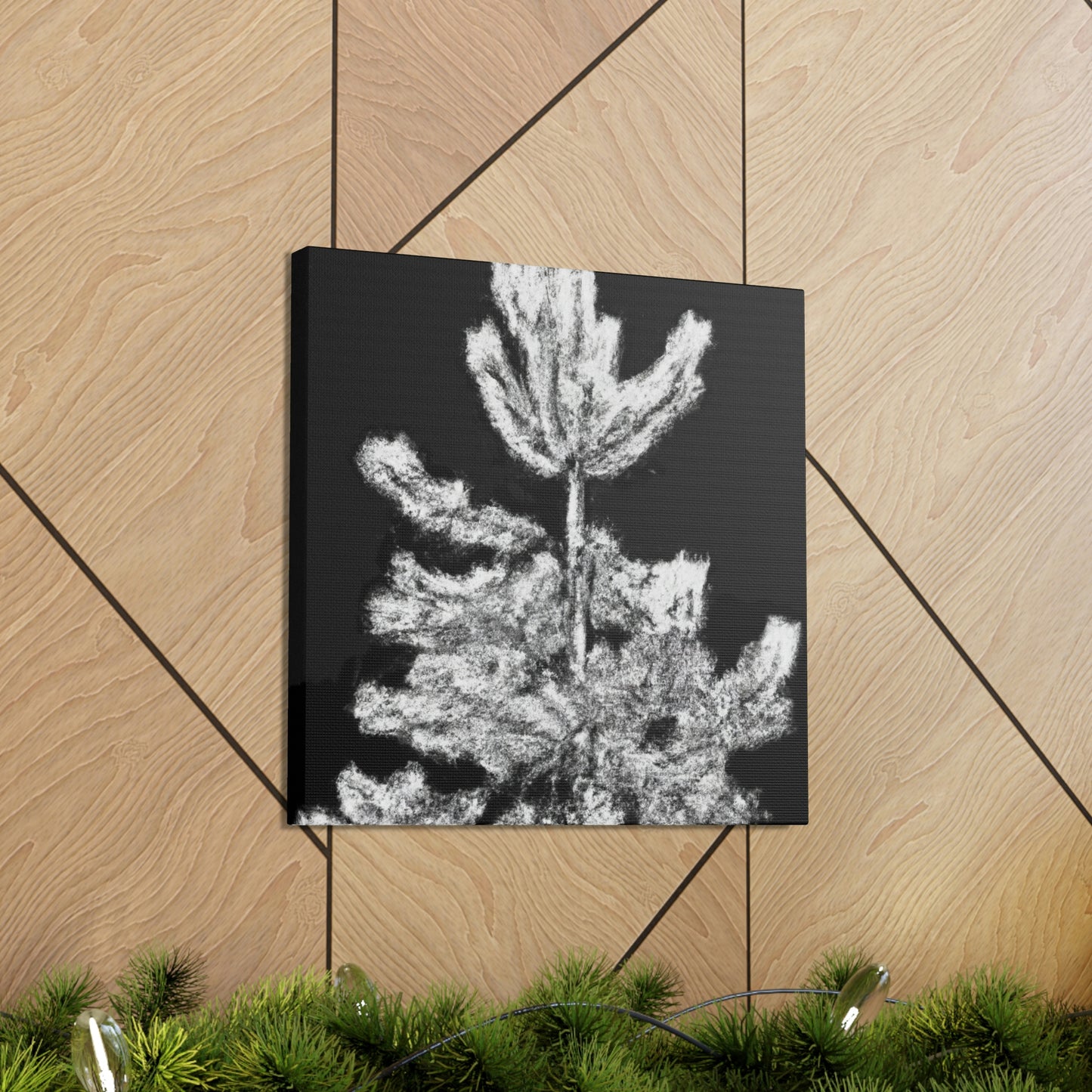 "Pine Trees in Deco" - Canvas