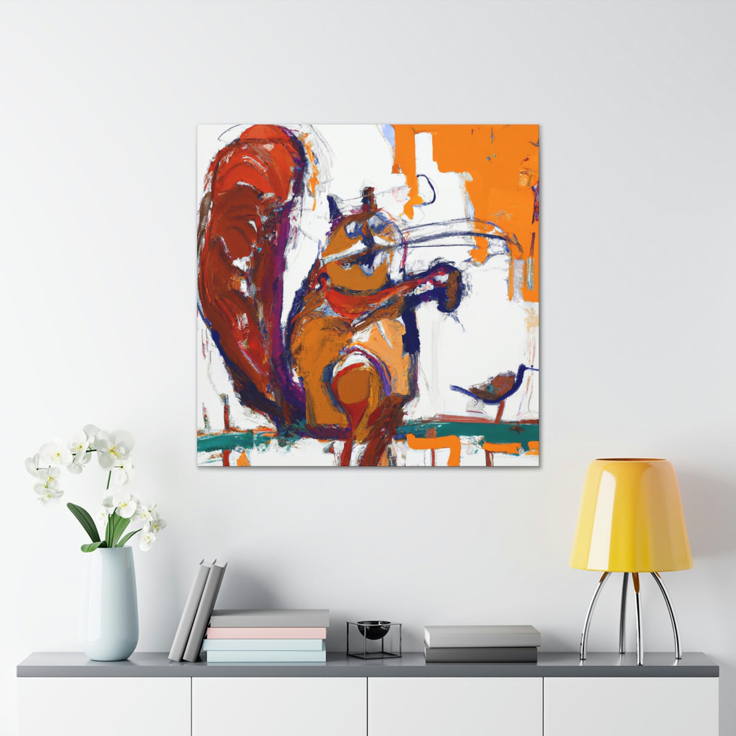 Squirrel Among Expressionism - Canvas