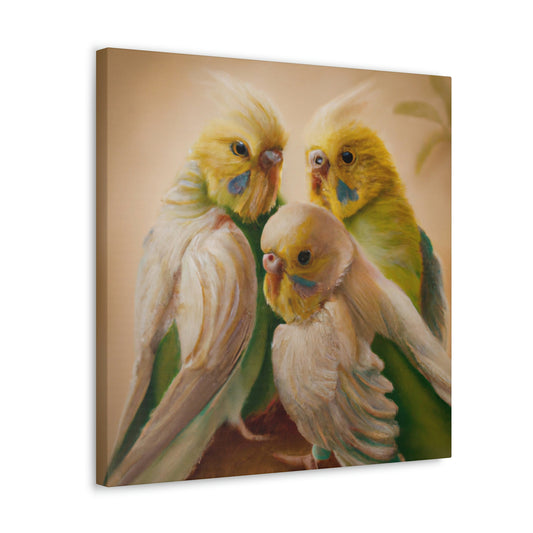 Budgies in Renaissance - Canvas