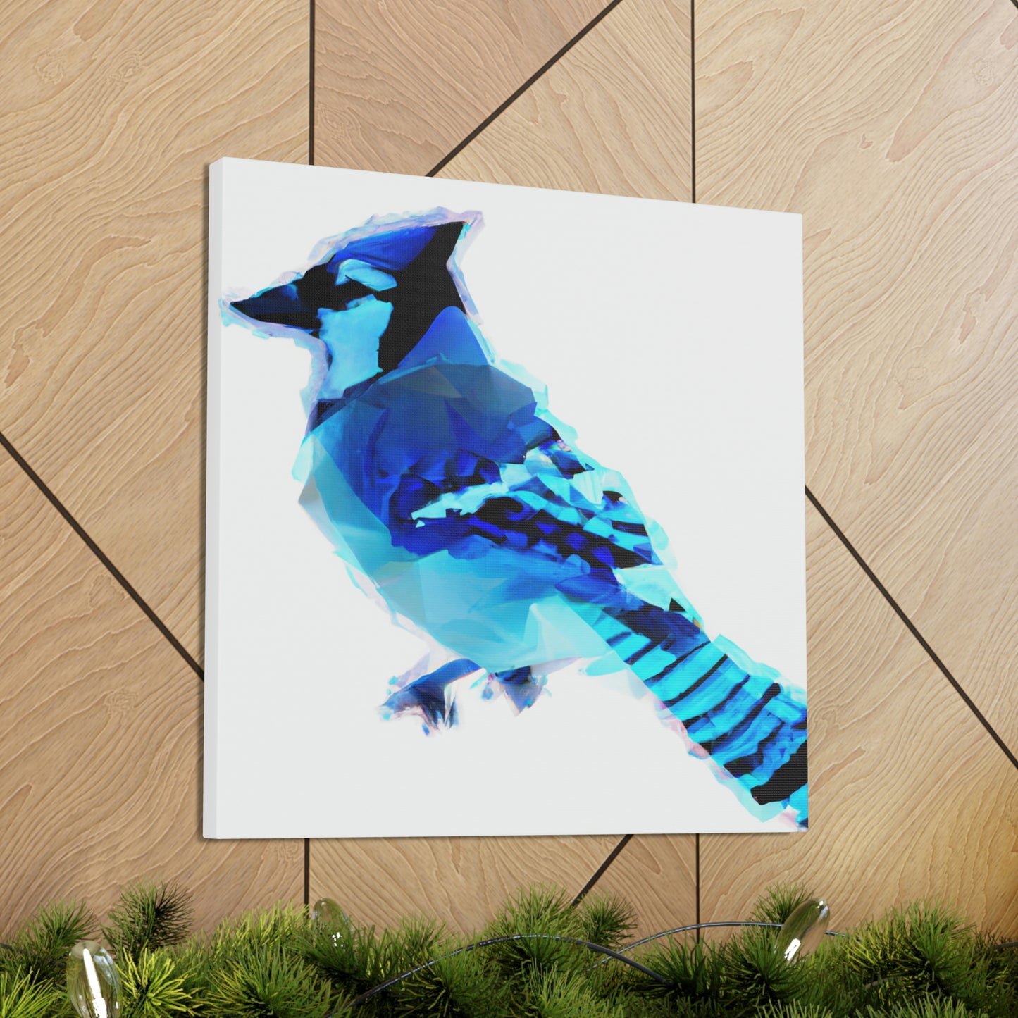 "Blue Jay Reflection Art" - Canvas