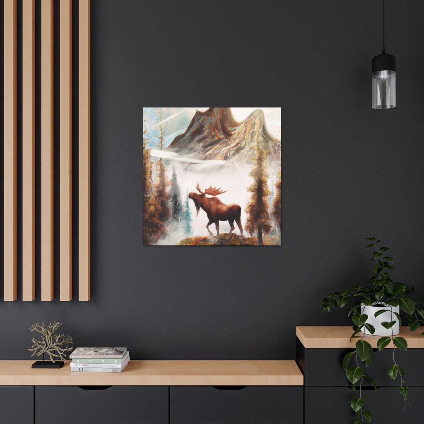 Moose of Art Nouveau - Canvas