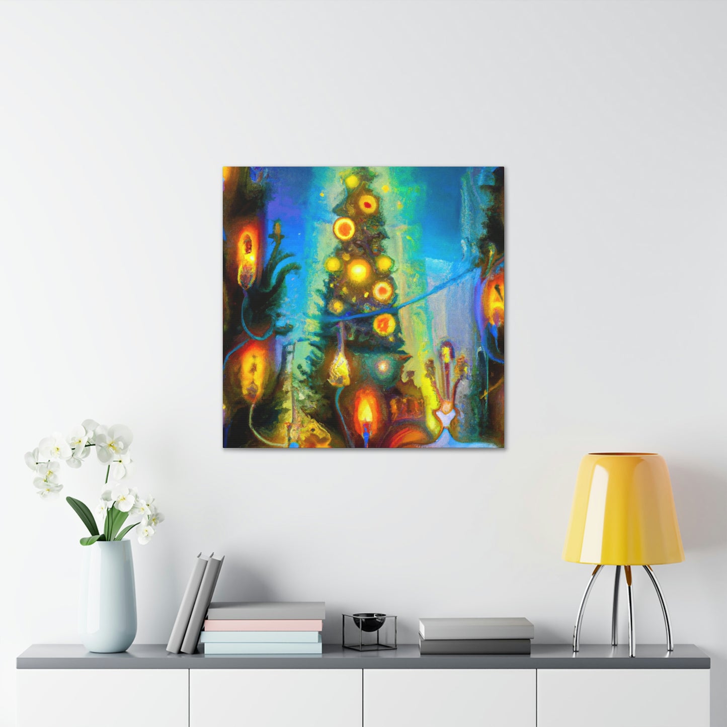 "Christmas Lights Illuminate". - Canvas