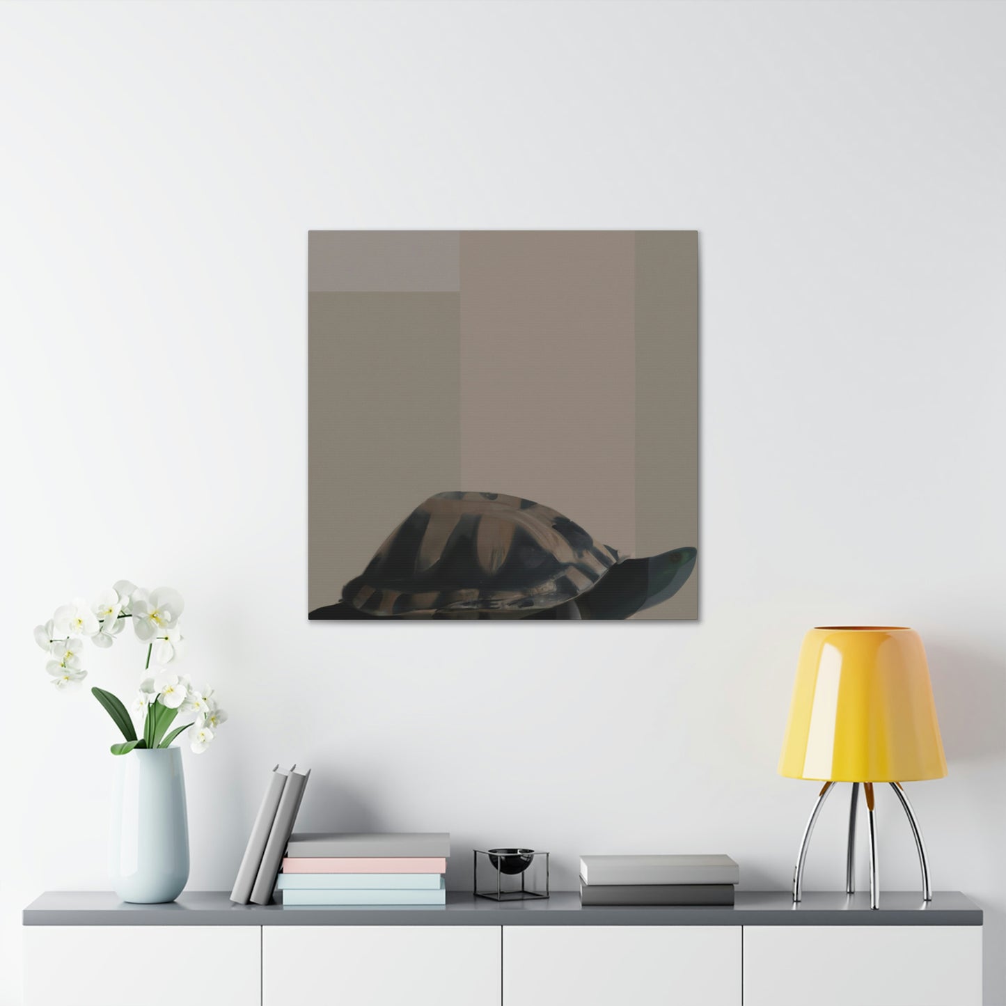 "Box Turtle Reflection" - Canvas