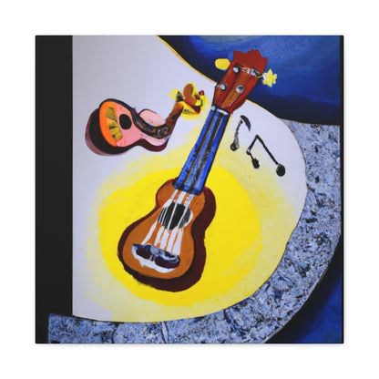 "Ukelele Unfolds Surrealism" - Canvas