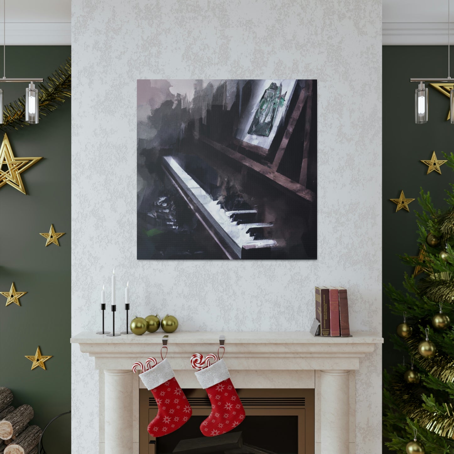 Piano in Reflection - Canvas