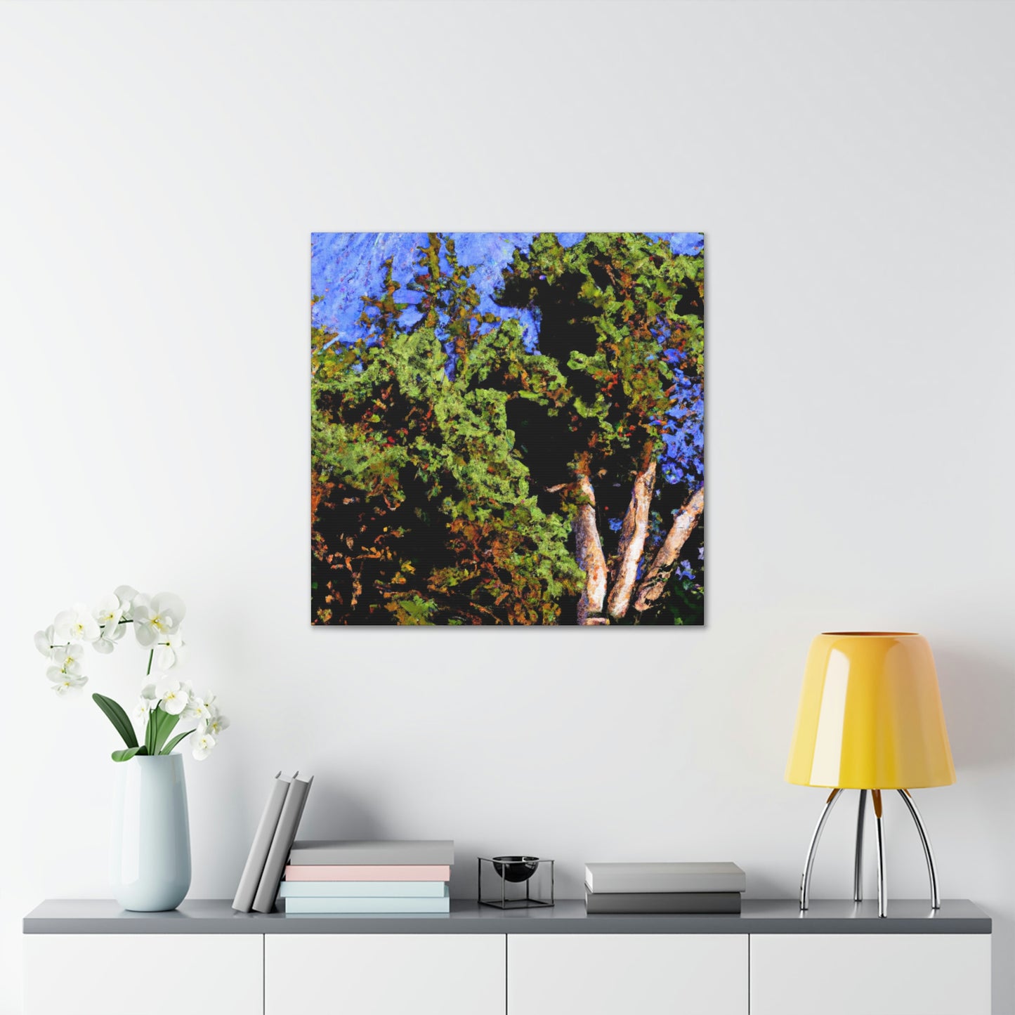 "Cedar Tree Expressionism" - Canvas