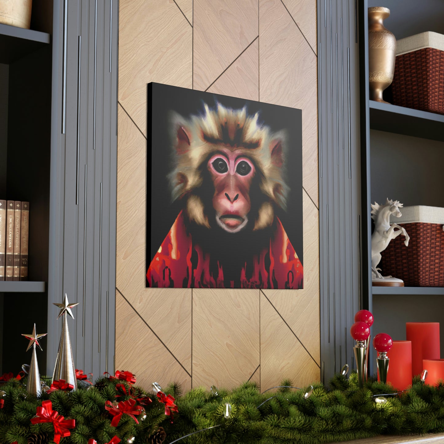 Monkey in Deco style - Canvas