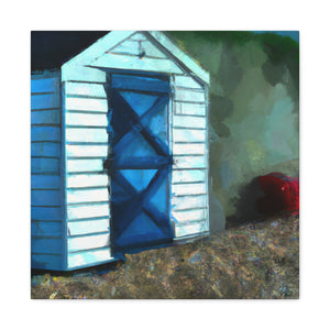 "Beach Hut at Sunrise" - Canvas