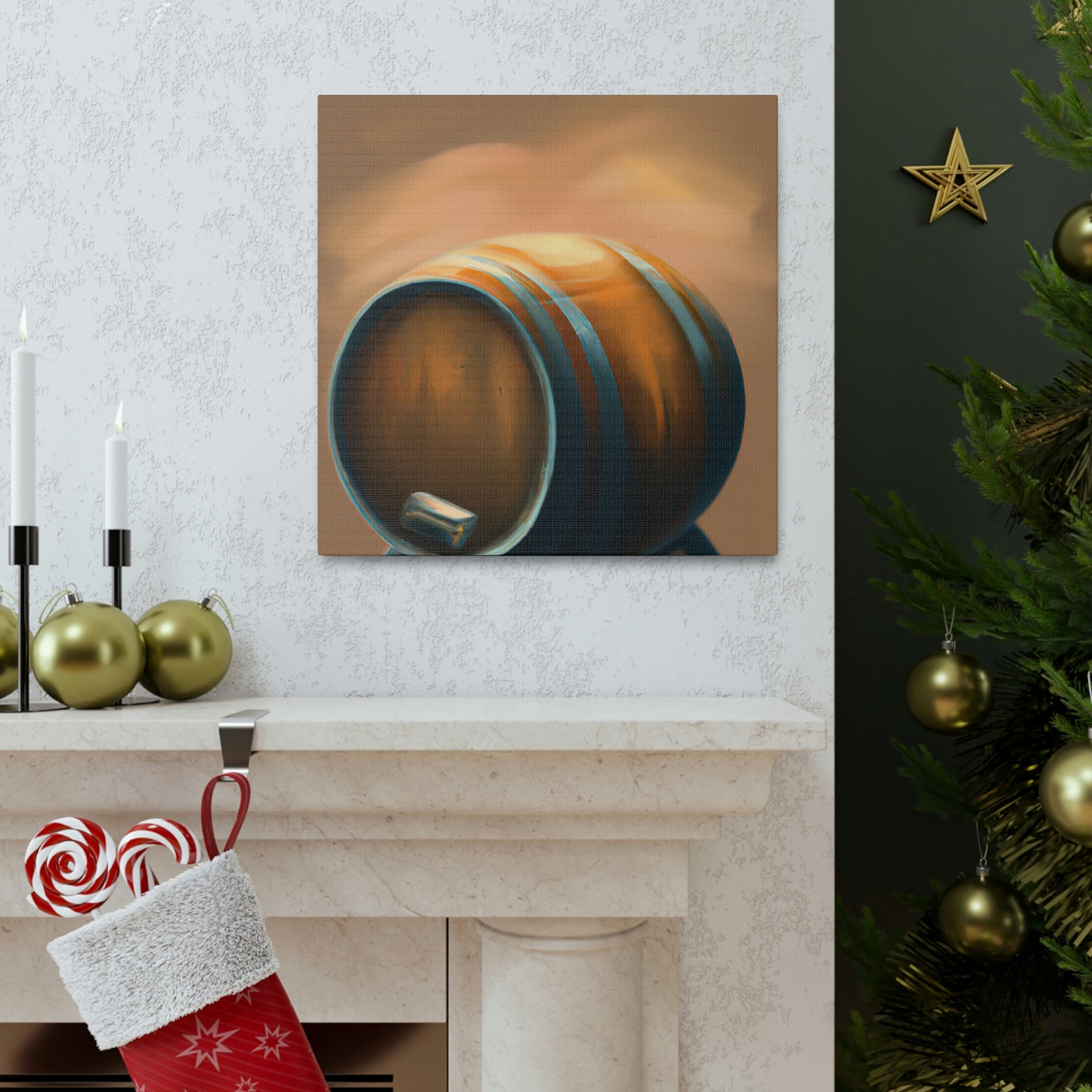 "Whiskey Barrel Ode" - Canvas