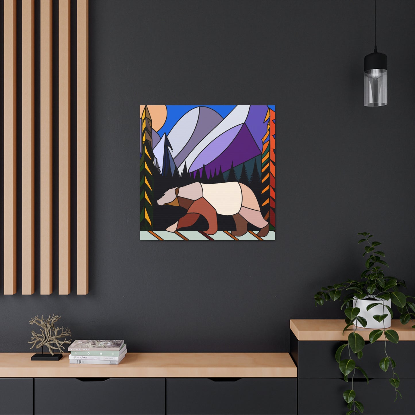 "Bear of Roaring Twenties" - Canvas