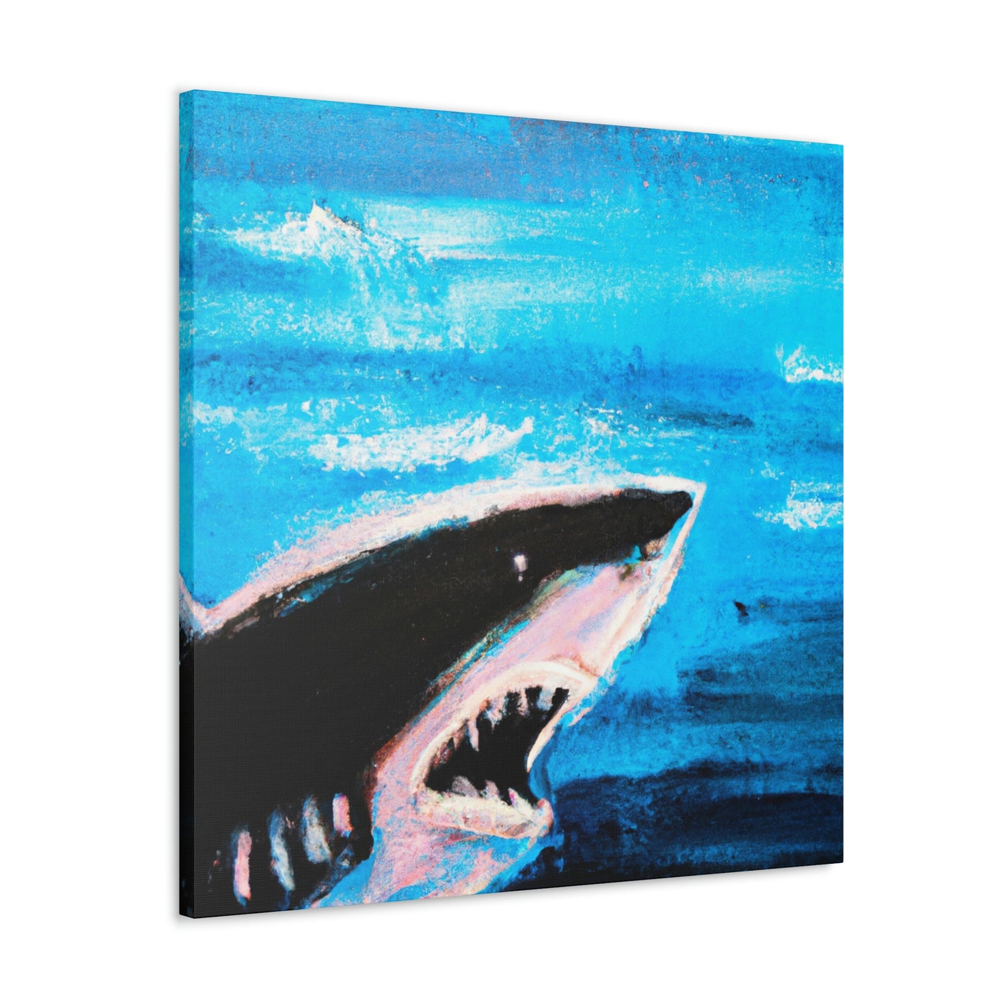 "Dangerous White Shark" - Canvas