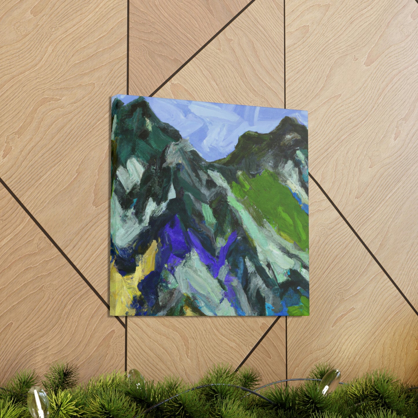 "Mountainous Abstract Vision" - Canvas