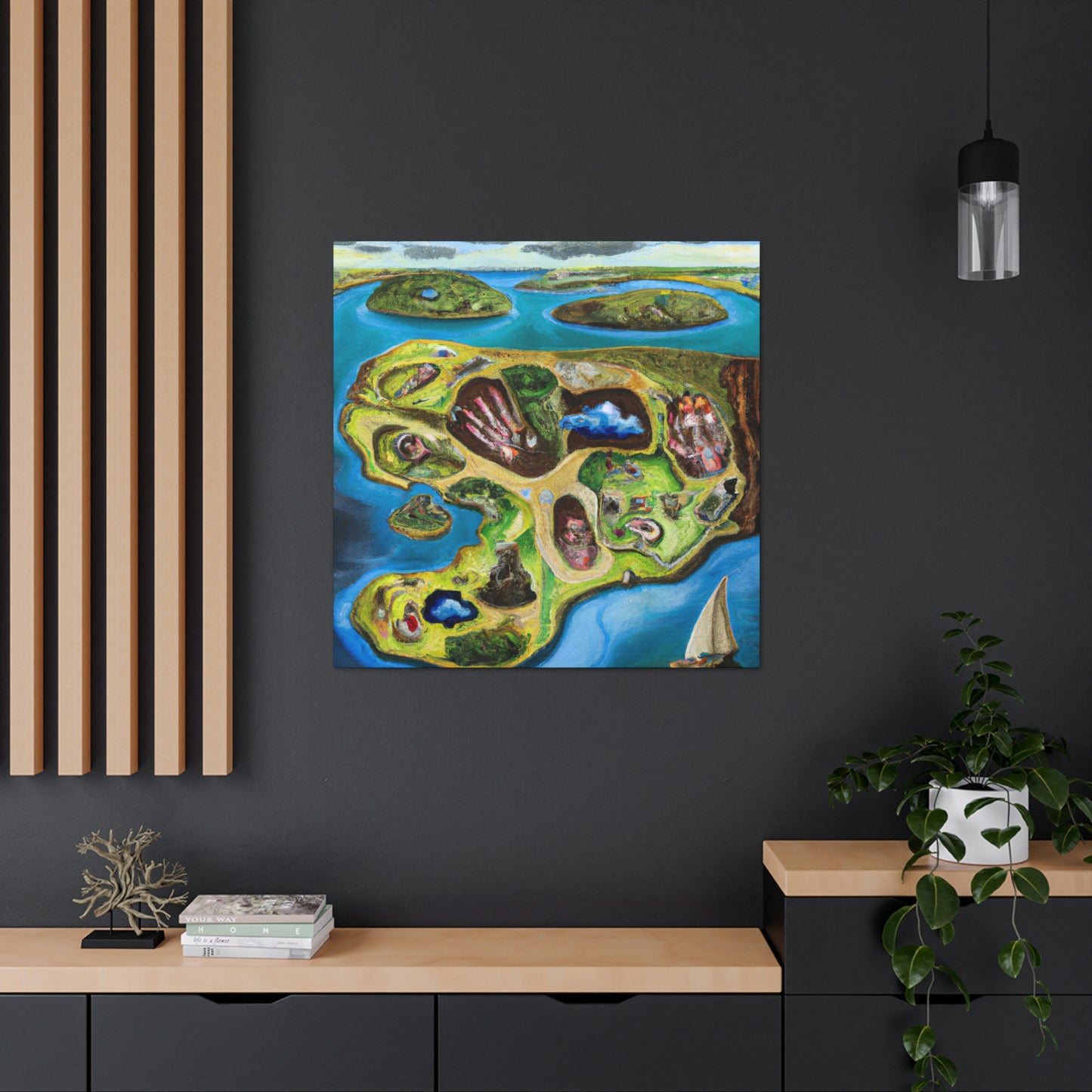 "Archipelago in Surrealism" - Canvas