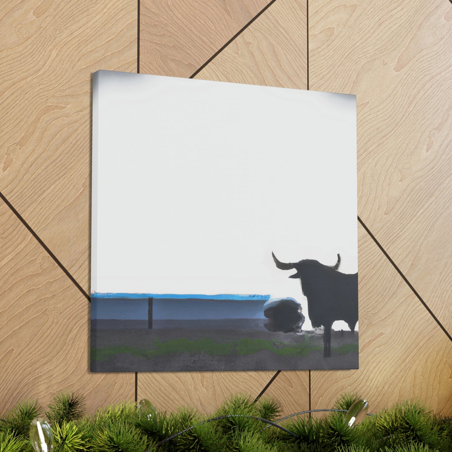 Lone Texas Longhorn - Canvas