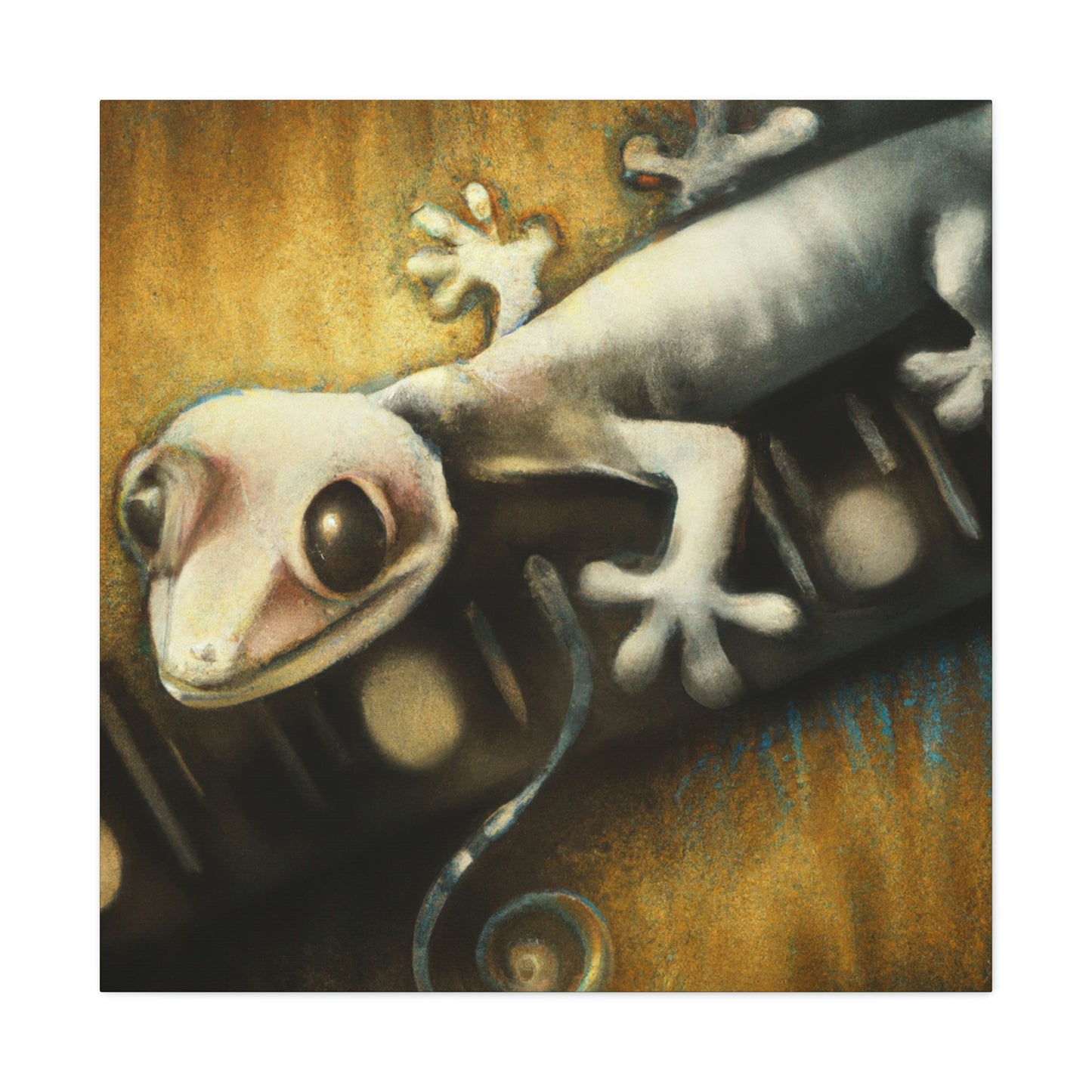 Gecko in the Mist - Canvas