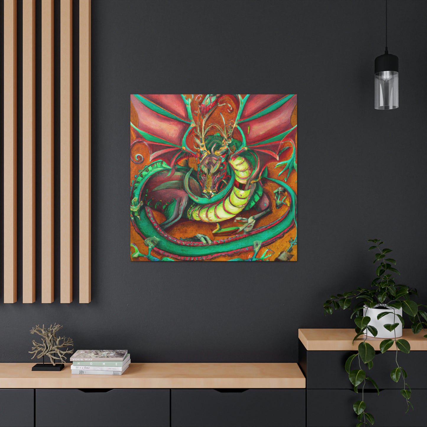 "Dragon in the Jazz Age" - Canvas