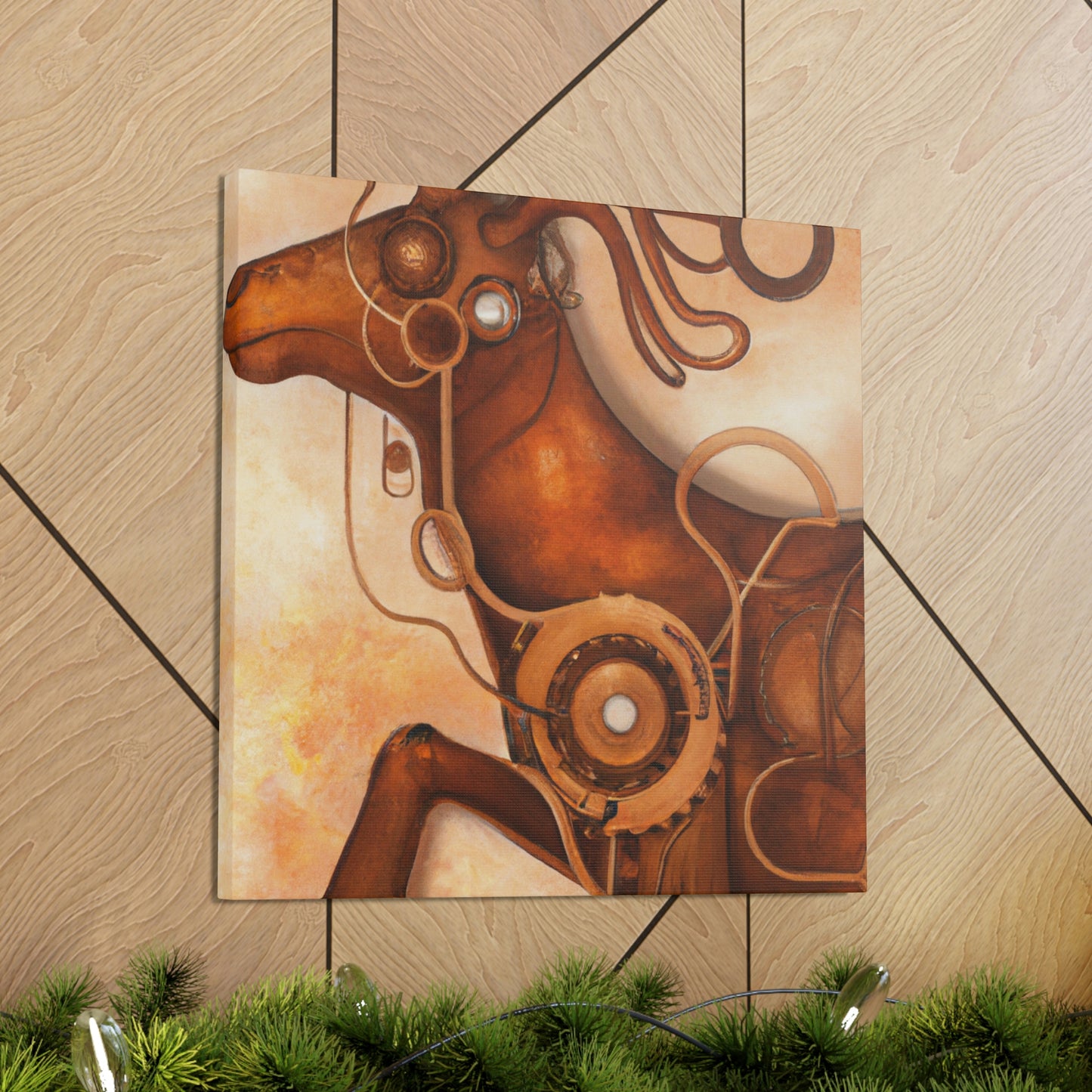 Elk in Steampunk Times - Canvas