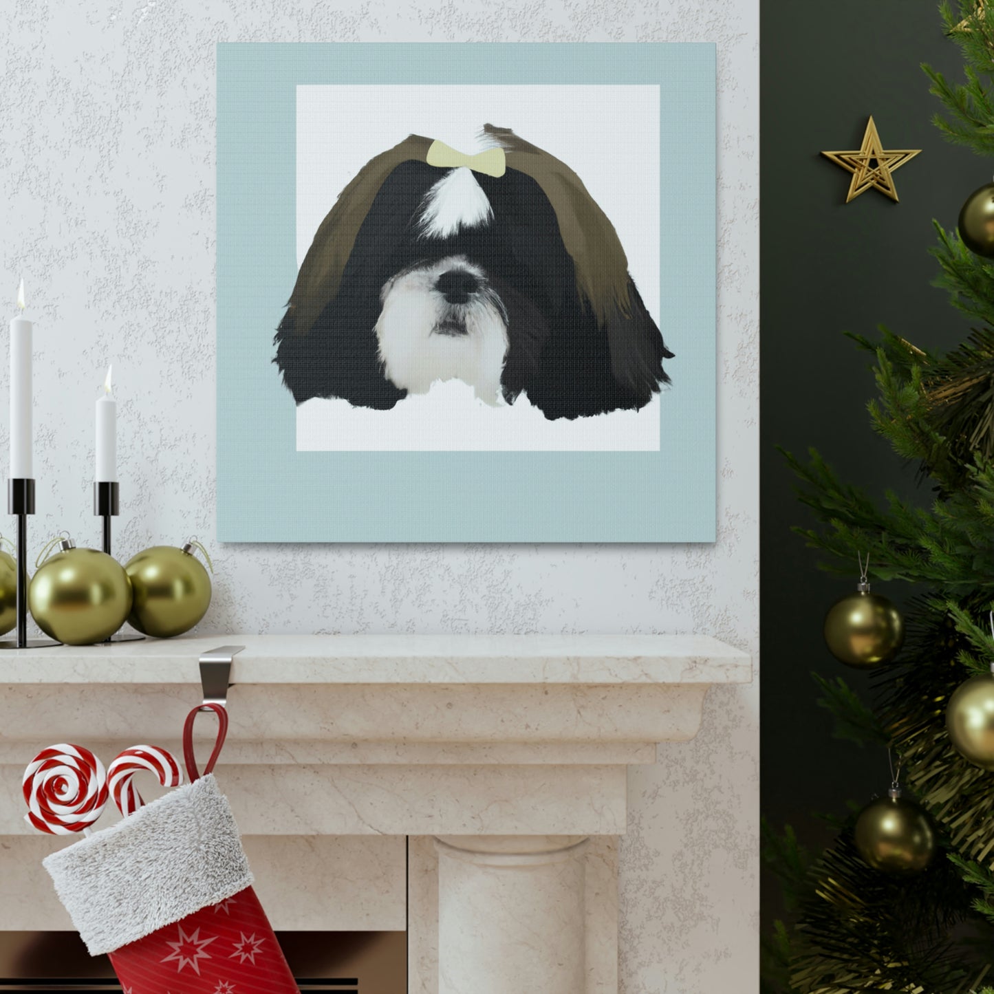 "Classic Shih Tzu Portrait" - Canvas