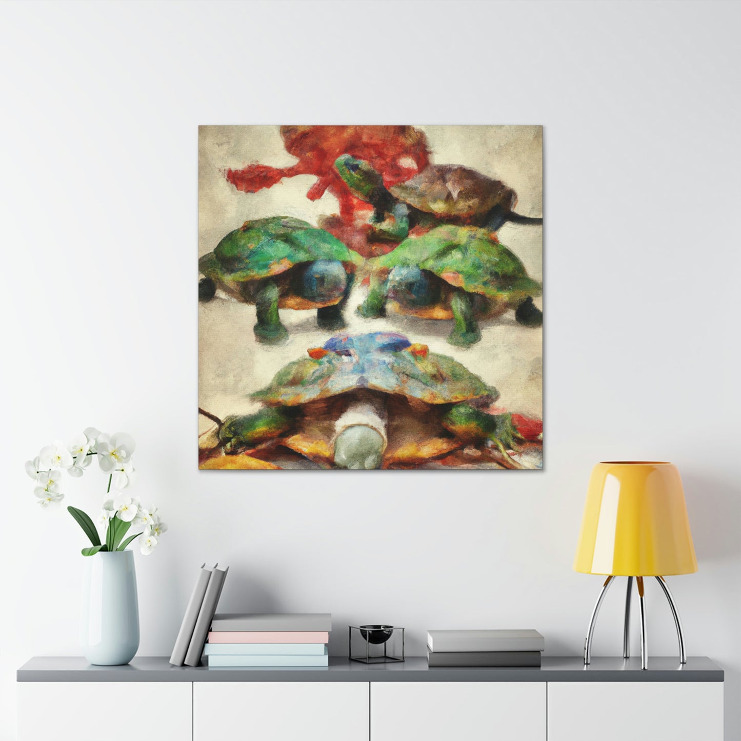 "Turtle on a Quest" - Canvas