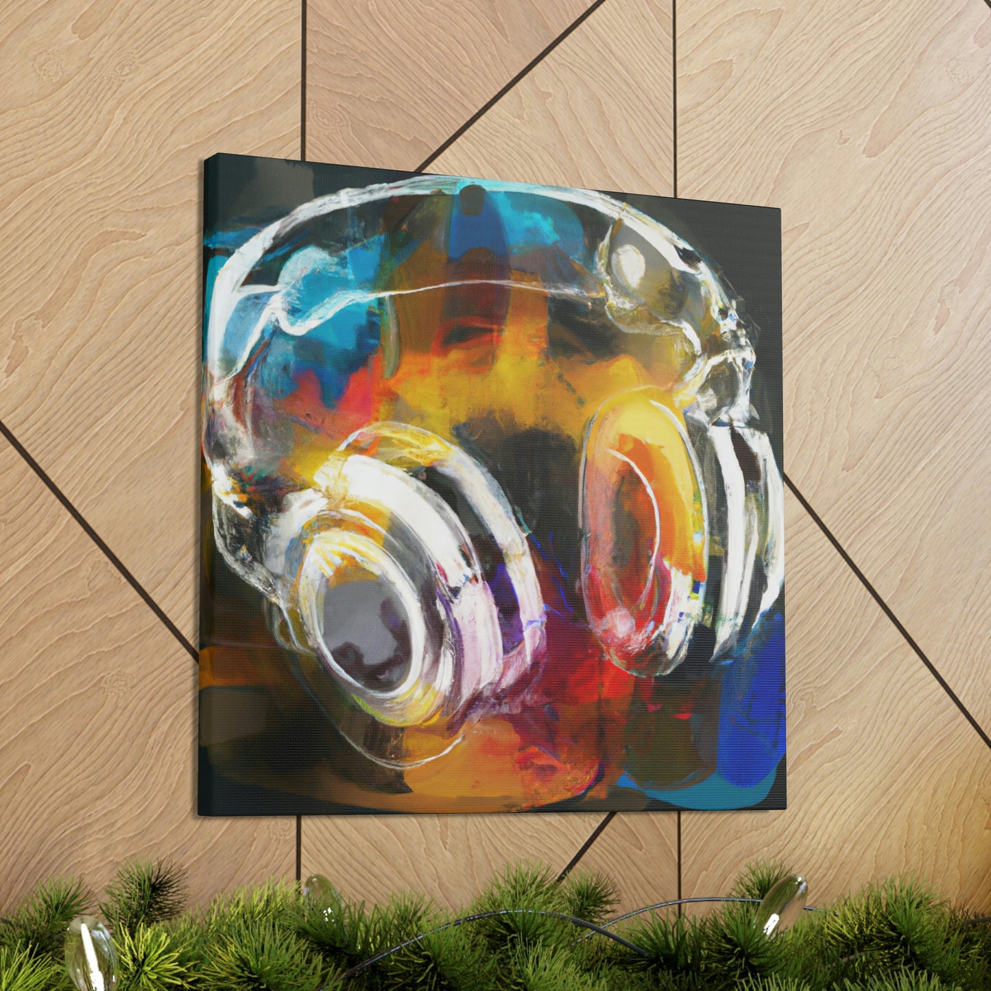 "Headphone Music Dreaming" - Canvas