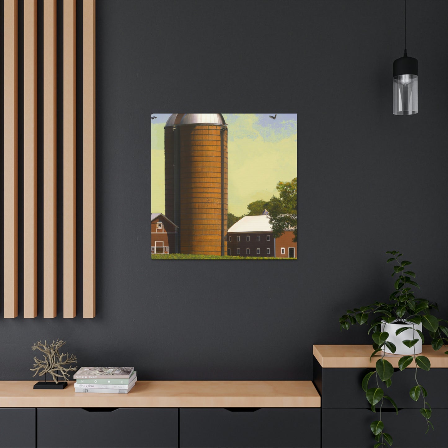 "Silo in the City" - Canvas