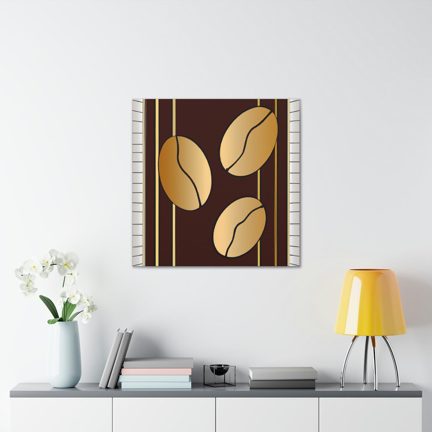 "Coffee Beans: Roasted Art" - Canvas