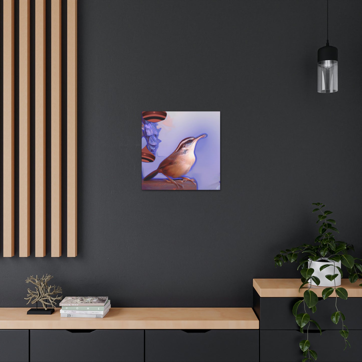 Carolina Wren Reflection - Canvas