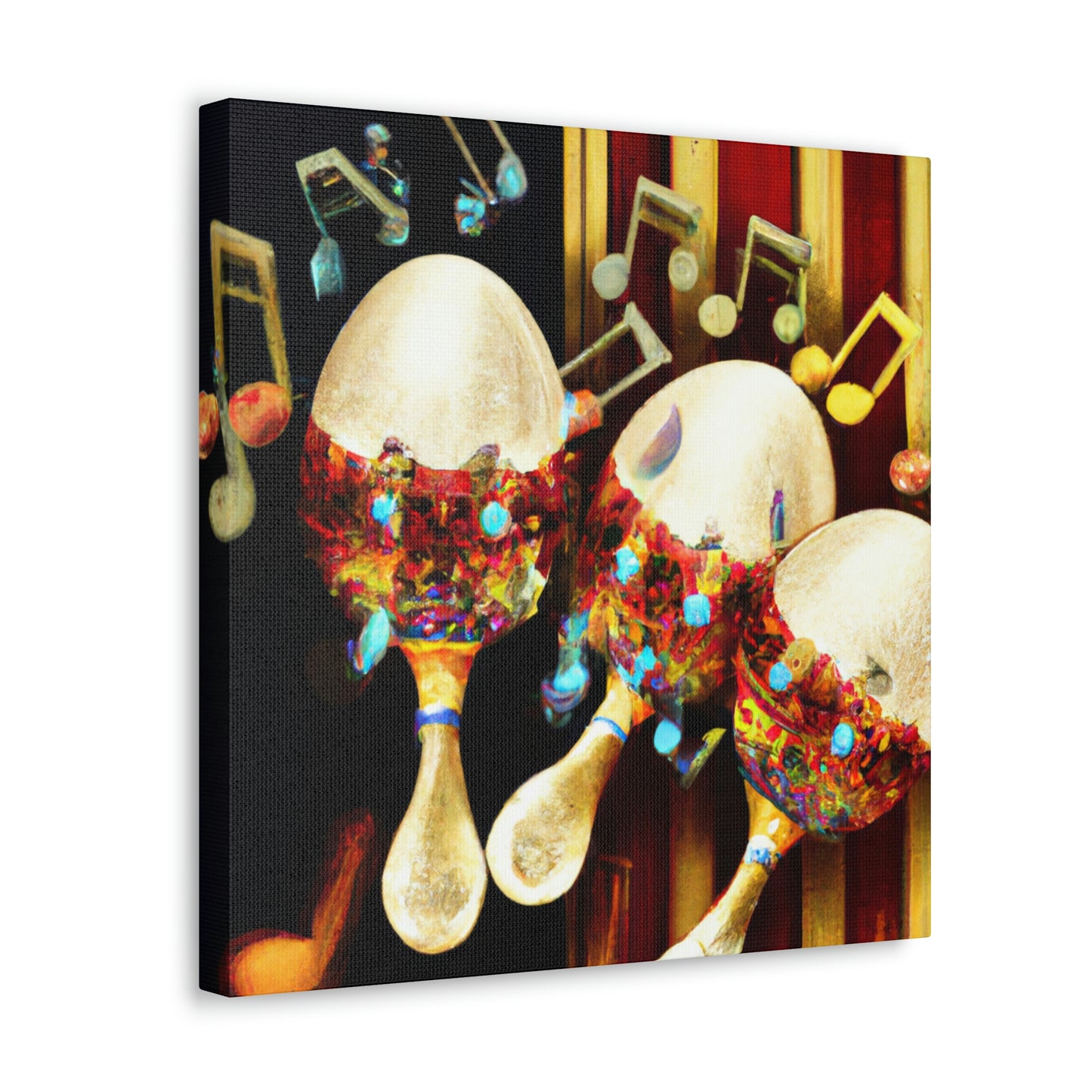 Maracas of Midnight Jazz - Canvas