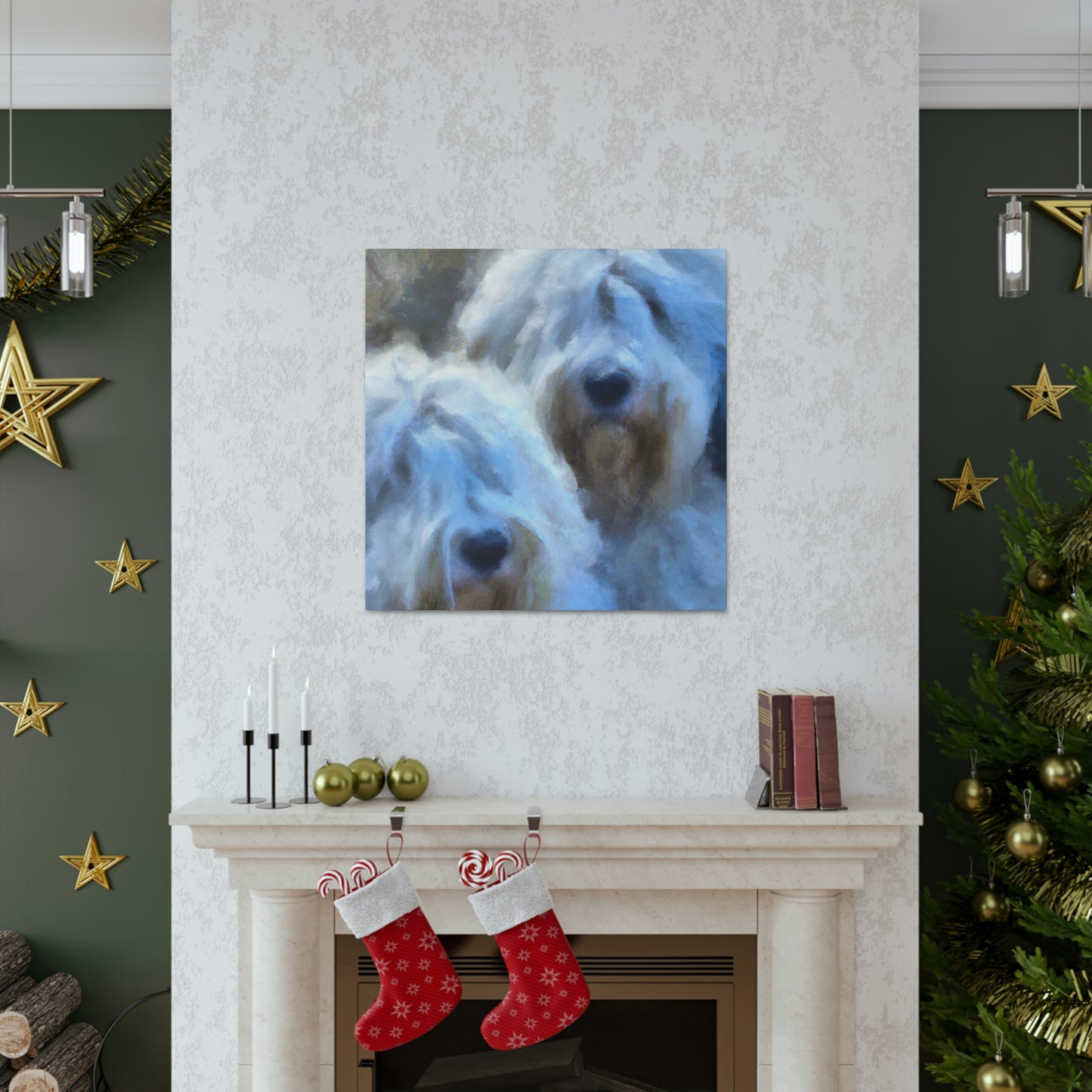 Old English Sheepdog Dream - Canvas