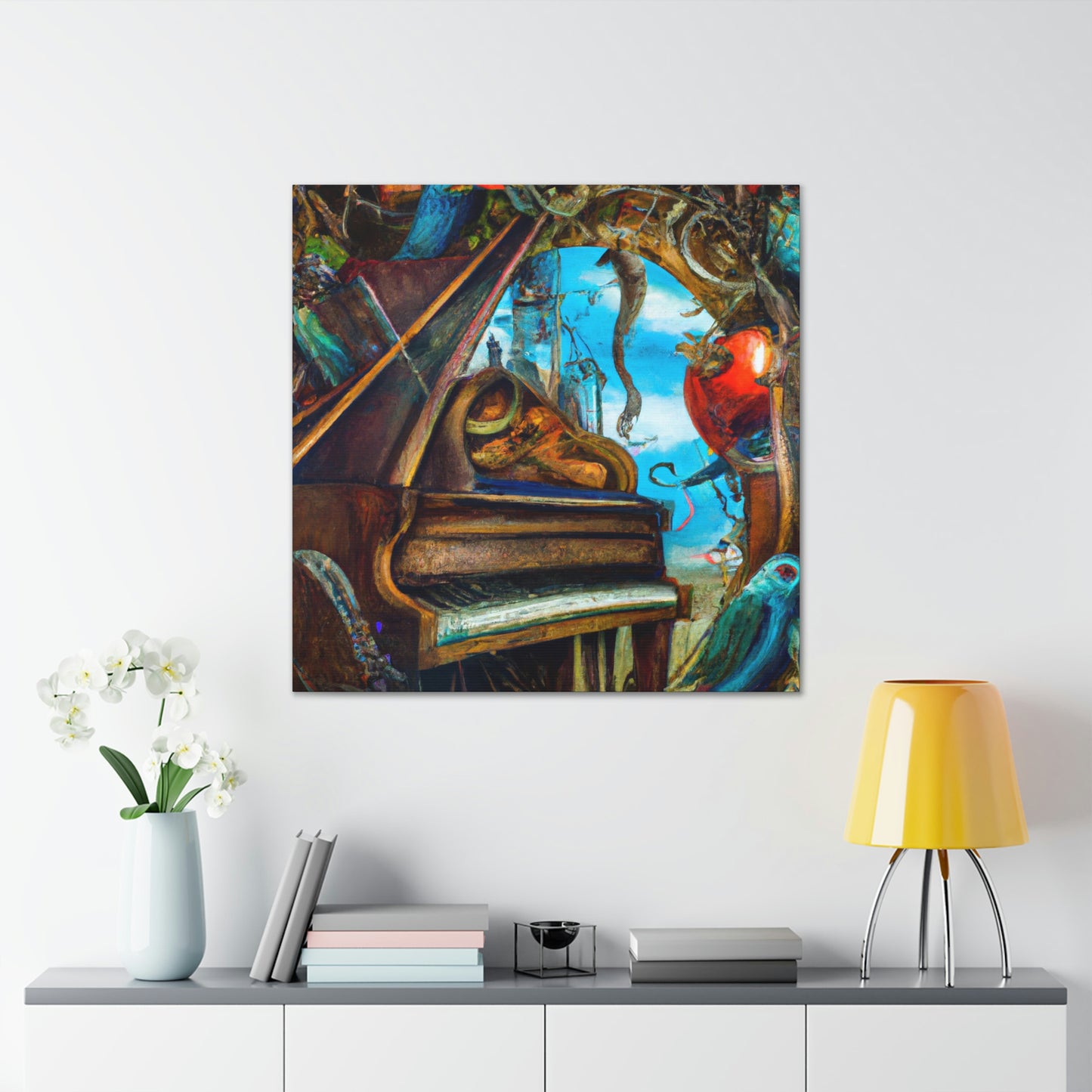 Piano in Expressionism - Canvas