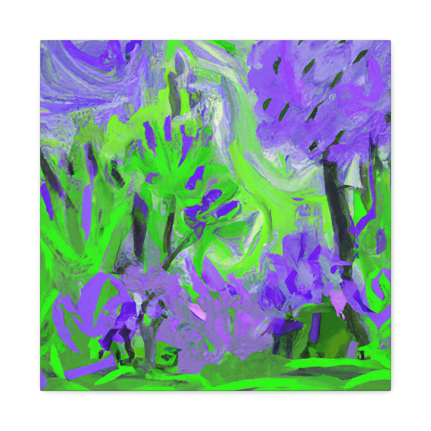 Lilac Expression Abstraction - Canvas