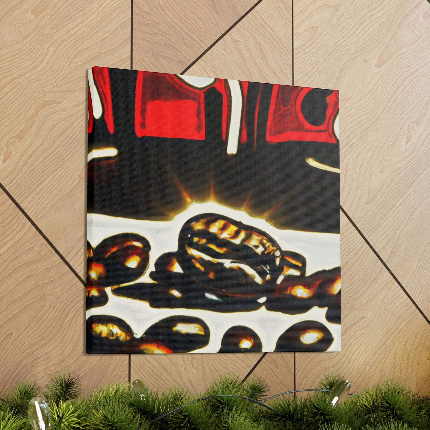 Coffee Beans Pop Art - Canvas