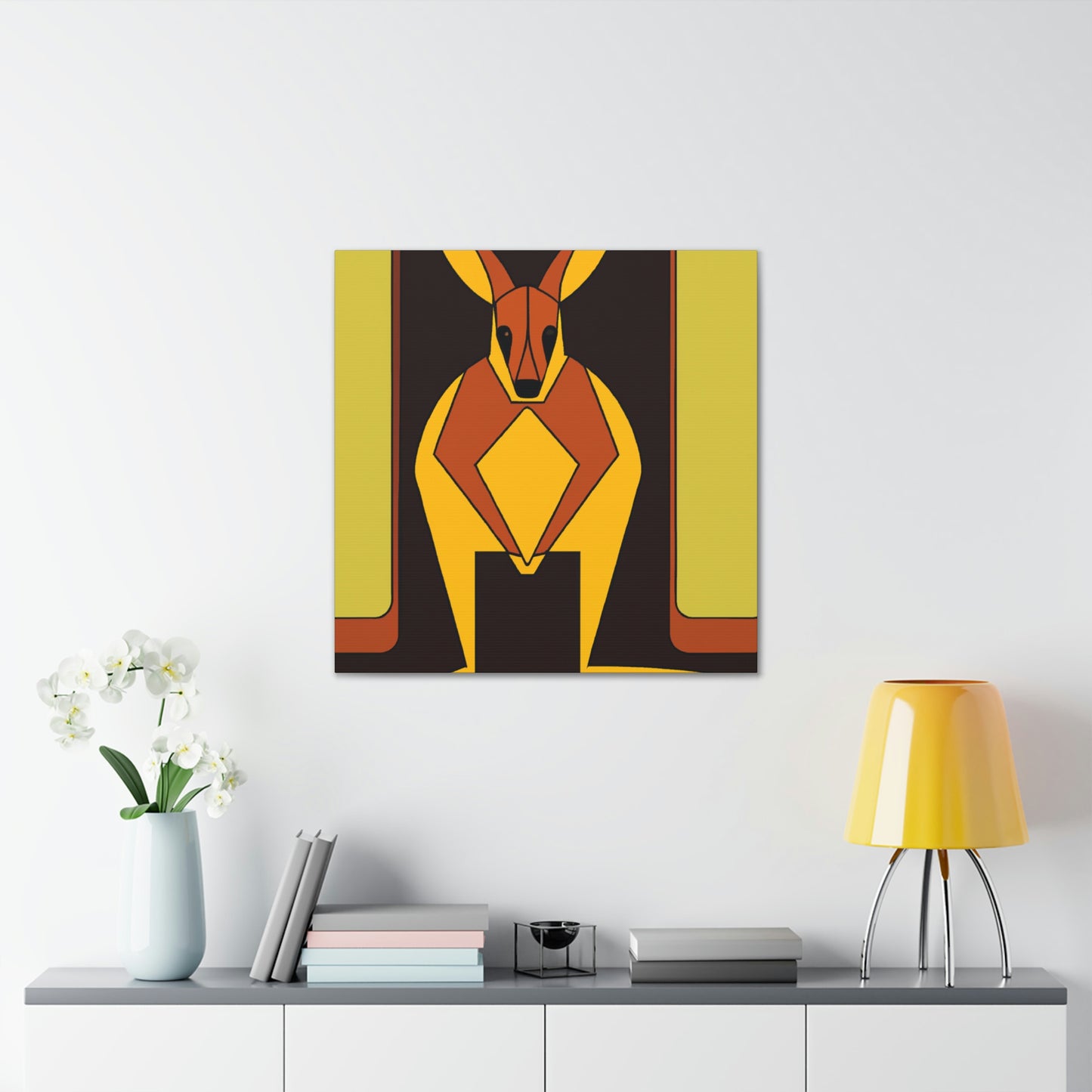 "Waltzing Wallaby Wonders" - Canvas