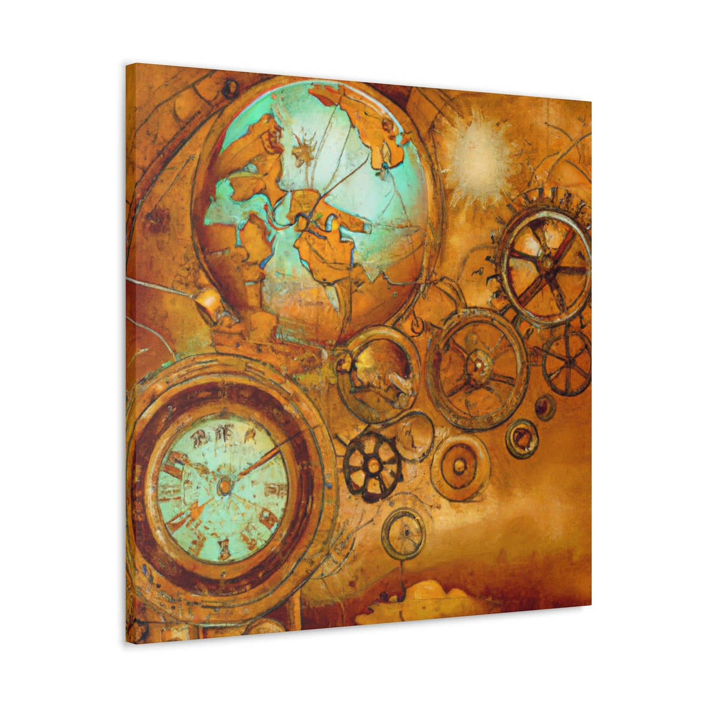 Steampunk Celestial Mapping - Canvas