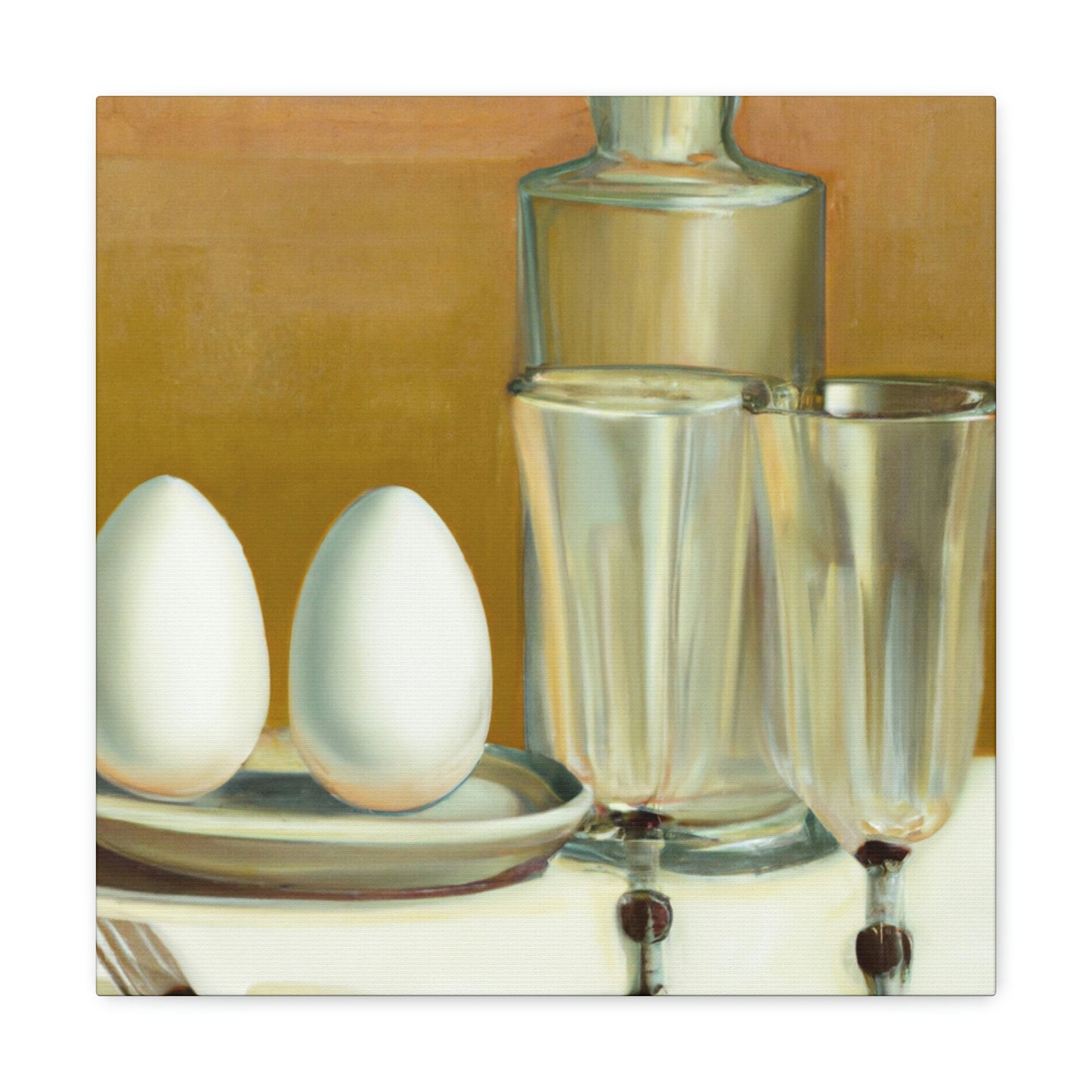 "Eggs in Art Deco". - Canvas