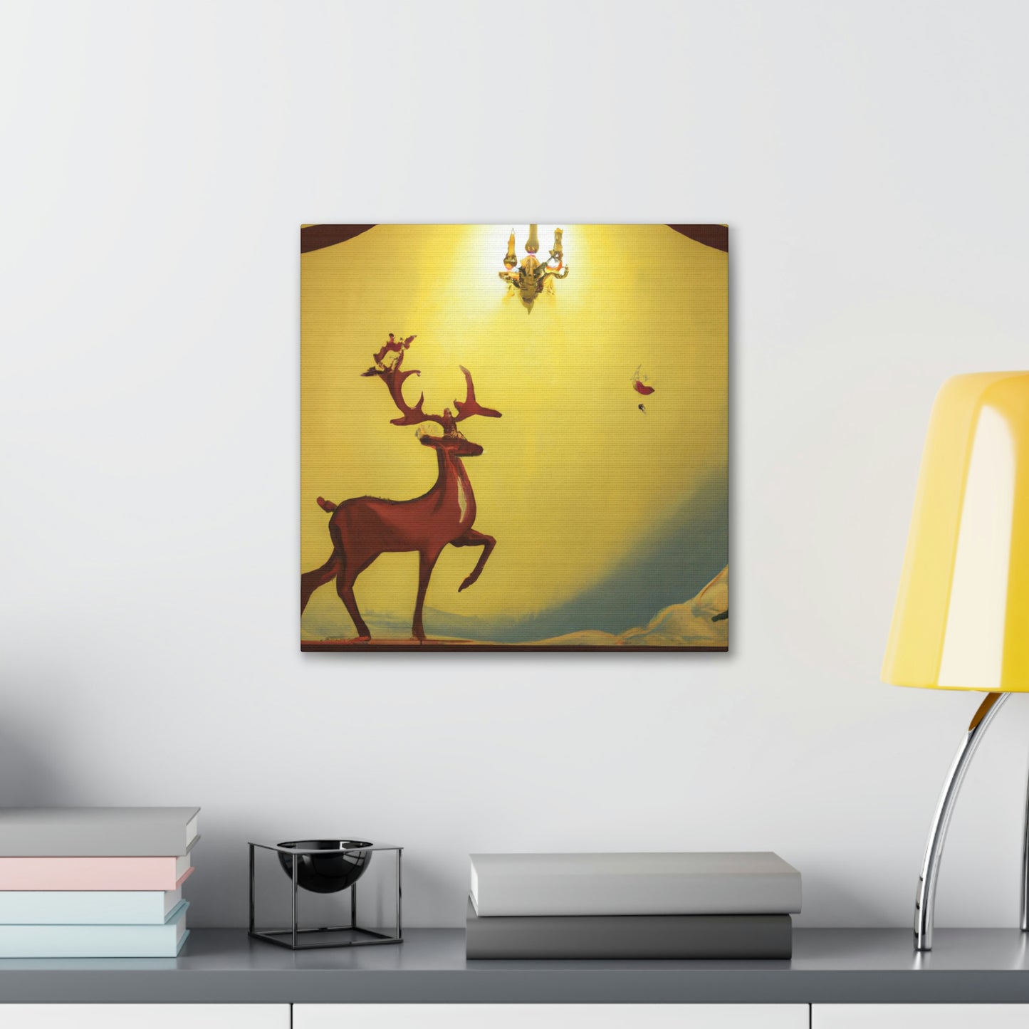 "Reindeer Art Deco" - Canvas