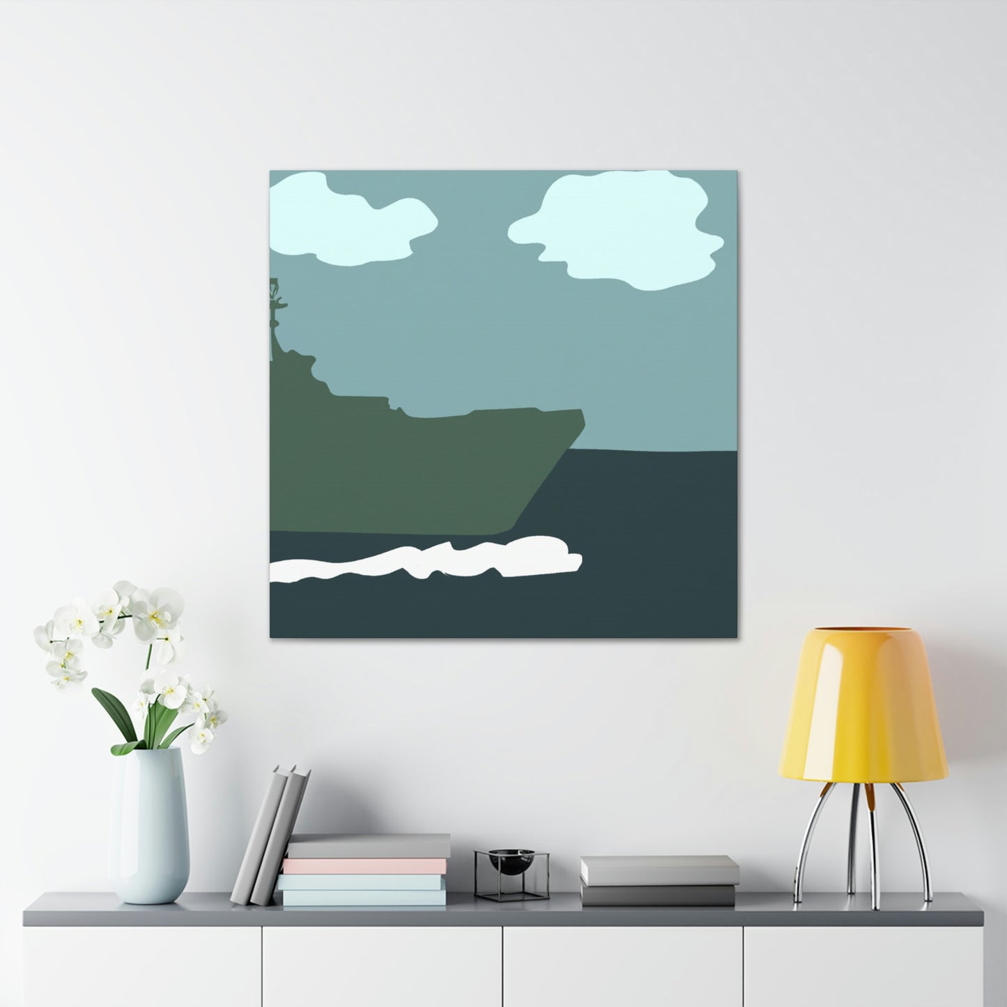 Marine Minimalism Scene - Canvas