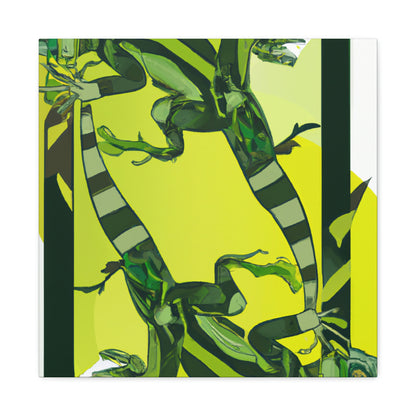 "Iguanas in Art Deco" - Canvas