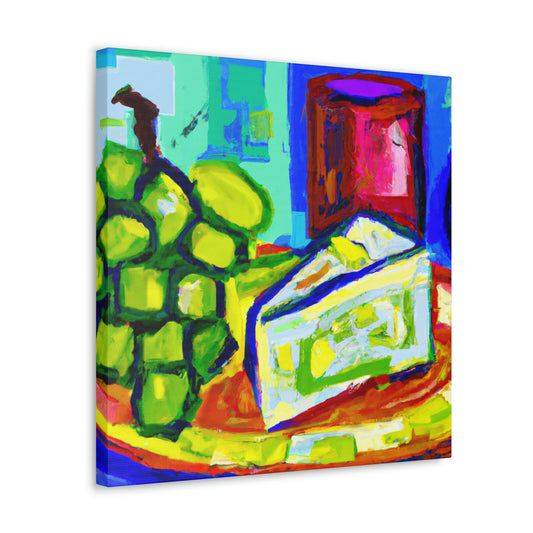 Cheese and Grapes Fauvism - Canvas